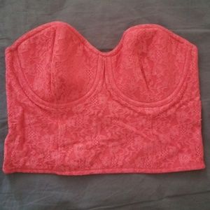 Victoria's Secret Bustier Bra in Pink Guava